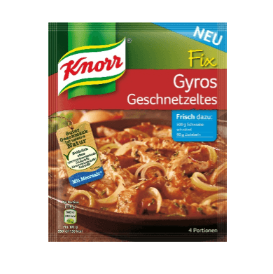 Knorr Gyros Geschnetzeltes