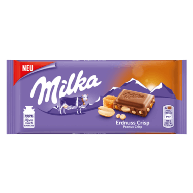 Milka Milka Erdnuss Crisp 90g Tafel