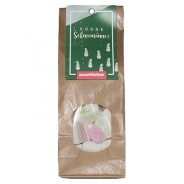 naschlabor Süße Schneemänner - Marshmallowtüte
