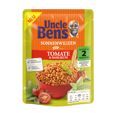 Uncle Ben's Sonnenweizen Tomate & Basilikum