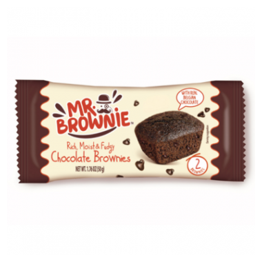Mr. Brownie Chocolate Brownies with Belgian Chocolate 2er 50g