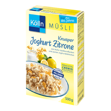Müsli Knusper Joghurt Zitrone