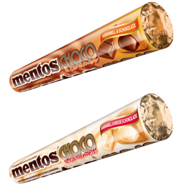 Mentos Choco Karamel & Schokolade / Karamel & Weiße Schokolade