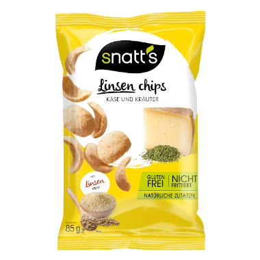 Snatt's Linsen Chips mit Käse und Käutern