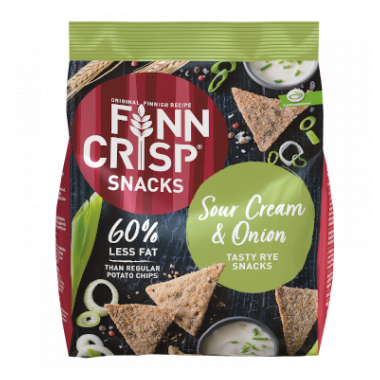 Finn Crisp Snacks Sour Cream & Onions