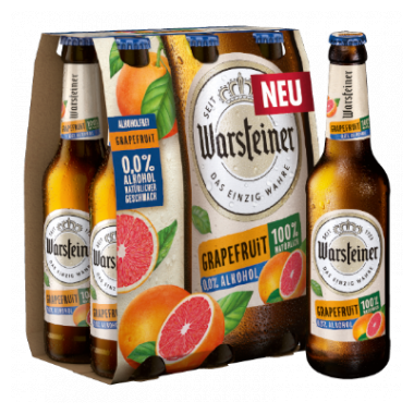 Warsteiner Brauerei Warsteiner Grapefruit Alkoholfrei 0,0%