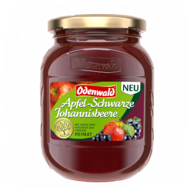 Odenwald Apfel - Schwarze Johannisbeere - Mus mit Honig