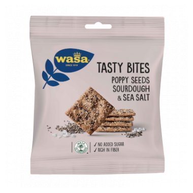 Wasa Tasty Bites Poppy Seed Sourdough & Sea Salt
