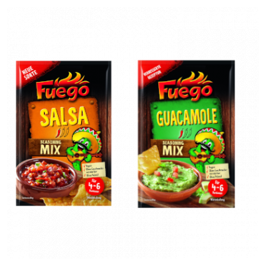 Fuego Salsa Seasoning Mix und Guacamole Seasoning Mix