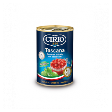 CIRIO Tomatenstücke aus der Toskana mit Basilikum
