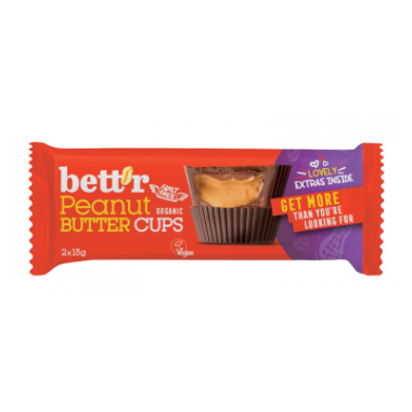 Bett'r Peanut Nut butter cups, Bett'r, 2x13g