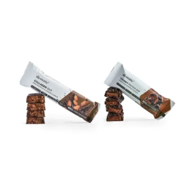 Collagen Bar Dark Chocolate Almond // Chunky Protein Bar Chocolate Brownie