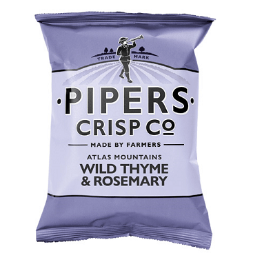 Pipers Crisps Atlas Mountains Wild Thyme & Rosemary