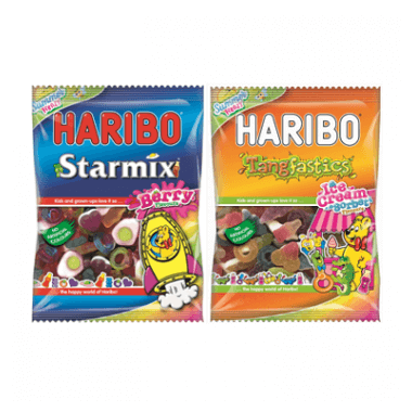 HARIBO Summer Frenzy Starmix and Tangfastics