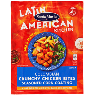 Latin American Kitchen by Santa Maria Crunchy Chicken Bites Seasoned Corn Coating