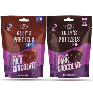 Olly's Chocolate Pretzel Thins Milk/Dark