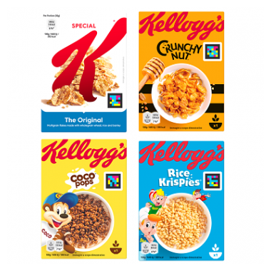 Coco Pops Chocolate Breakfast Cereal  35g / Rice Krispies Breakfast Cereal 22g / Crunchy Nut Breakfast Cereal 35g / Special K Cereal