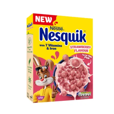 Nesquik Strawberry Flavour Breakfast Cereal 310g