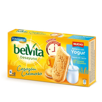 Belvita Desayuno Corazón Cremoso Yogur