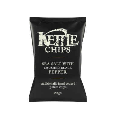 Kettle Chips Sea salt with crushed black pepper