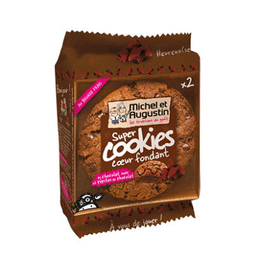 Cookie coeur fondant tout chocolat 60g
