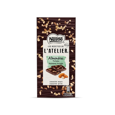 Nestlé - Les Recettes de l'Atelier Chocolate Negro Almendras 115gr