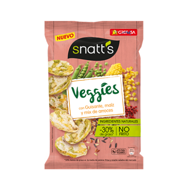Snatt's Veggies con Guisante, Maíz y Mix de Arroces