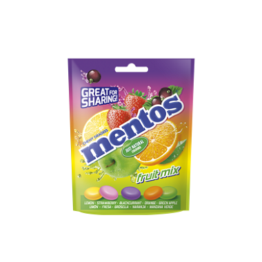 Mentos Fruit Mix (Bolsa 160g)
