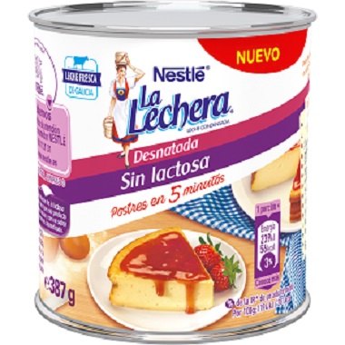 LA LECHERA SIN LACTOSA LATA 389GR 