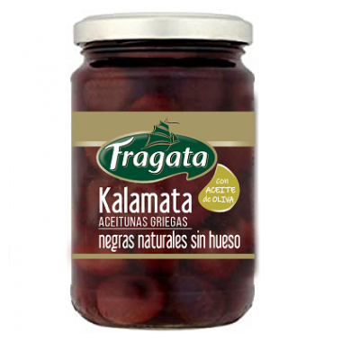 Aceitunas griegas - negras naturales Kalamata sin hueso