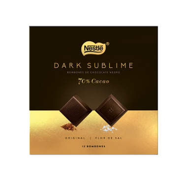Bombones de Chocolate Negro 70% cacao - Dark Sublime
