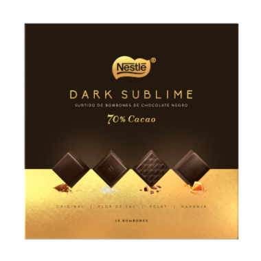 Nestlé Dark Sublime Bombones de chocolate 70% cacao