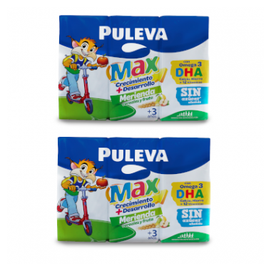 Puleva Max - Leche Merienda Cereales y Fruta, Diciembre 2023
