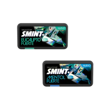 Smint Eucalipto Fuerte y Smint Mentol Fuerte