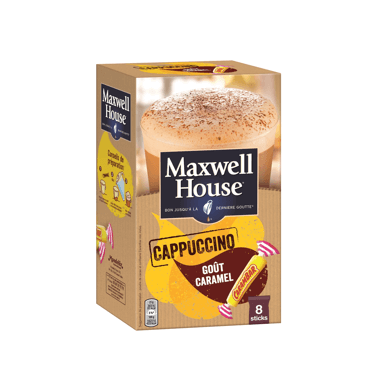 Maxwell House Cappuccino Goût Caramel Carambar