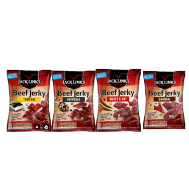Jack Link's Beef Jerky classic/poivre/sweet&hot/teriyaki