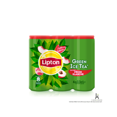 Lipton  Green Ice Tea saveur Pêche Blanche