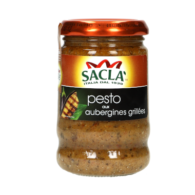 Sacla Pesto aux Aubergines Grillées
