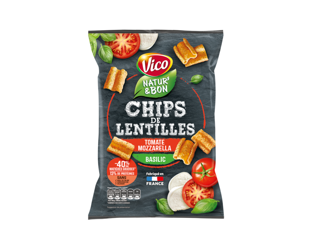 Vico Chips de Lentilles Tomate-Mozzarella