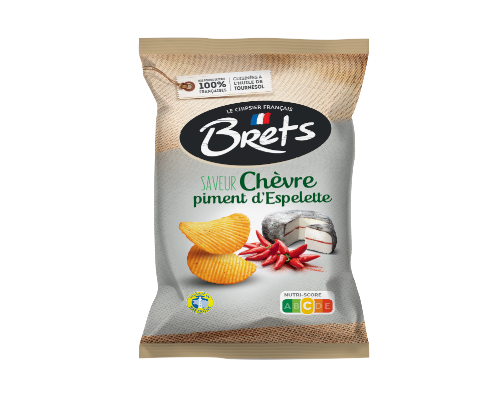 Brets Chips Saveur Chèvre Piment d'Espelette