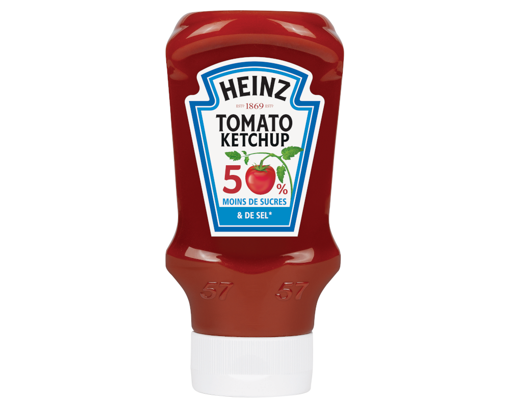 Tomato Ketchup 50% moins de sucre et sel