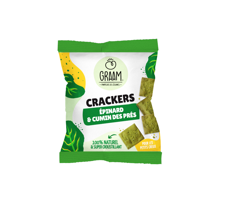 Graam Crackers Epinard Cumin