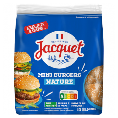 Jacquet Mini Burgers Nature Sans additifs