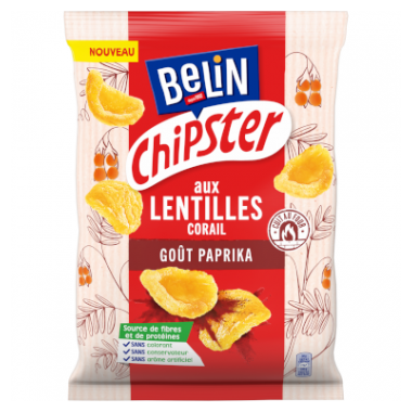 Belin Chipster Lentilles Goût Paprika