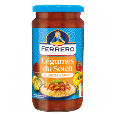 Ferrero Sauce pour couscous aux Légumes du Soleil & aux épices d'Orient