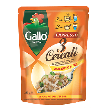 Gallo Expresso 3 Cereali, Riso, Farro e Orzo 250 GR