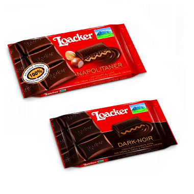 Cioccolato Loacker Napolitaner e Cioccolato Loacker Dark-Noir