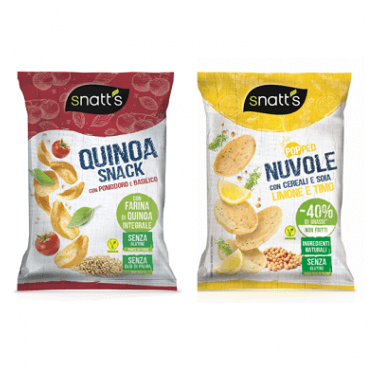 Snatt's Quinoa Snack & Popped Nuvole Limone e Timo