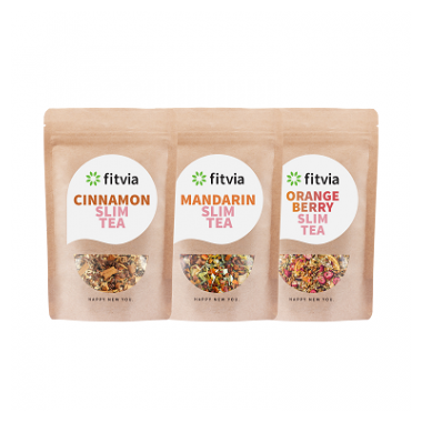 Fitvia GmbH Mandarin Tea, Cinnamon Tea, Orange Berry Tea