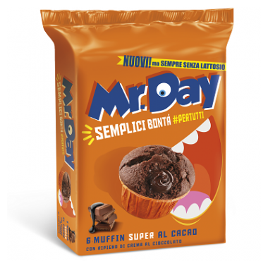 Muffin cacao con crema al cioccolato